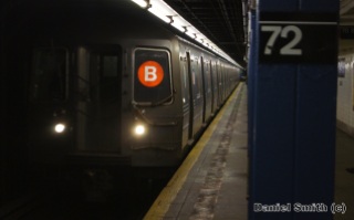 R68A B Train Approaching 72nd Street