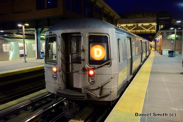 R68 (D) Train At Coney Island-Stillwell Avenue