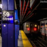 R68 B Train Leaves 59th Street-Columbus Circle